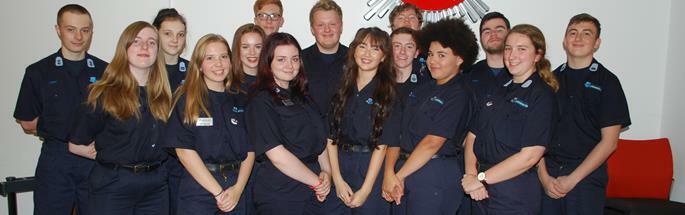 Cadets who have gone to Nepal building a school