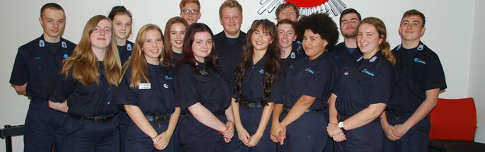 Cadets who have gone to Nepal building a school