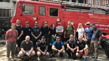 The team at the local fire station