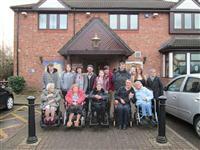 The team and residents from the Overdene Care Home at the Wharton Park in Winsford