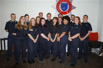 Cadets who have gone to Nepal building a school