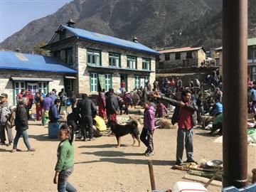 A market in Lukla