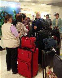 The choir at JFK airport in New York