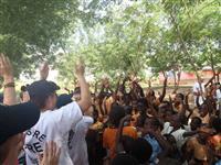 Cadets dancing in Ghana