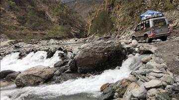 Jeep ride back to Phaplu 