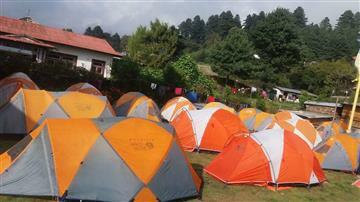 Tents that we are staying in in Phaplu