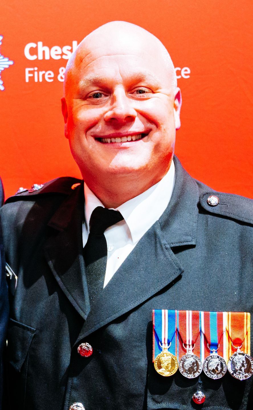Cheshire Fire Rescue Service Cheshire Firefighter Honoured With 