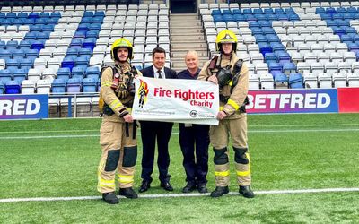 Cheshire Fire take on 110-floor stair climb for charity